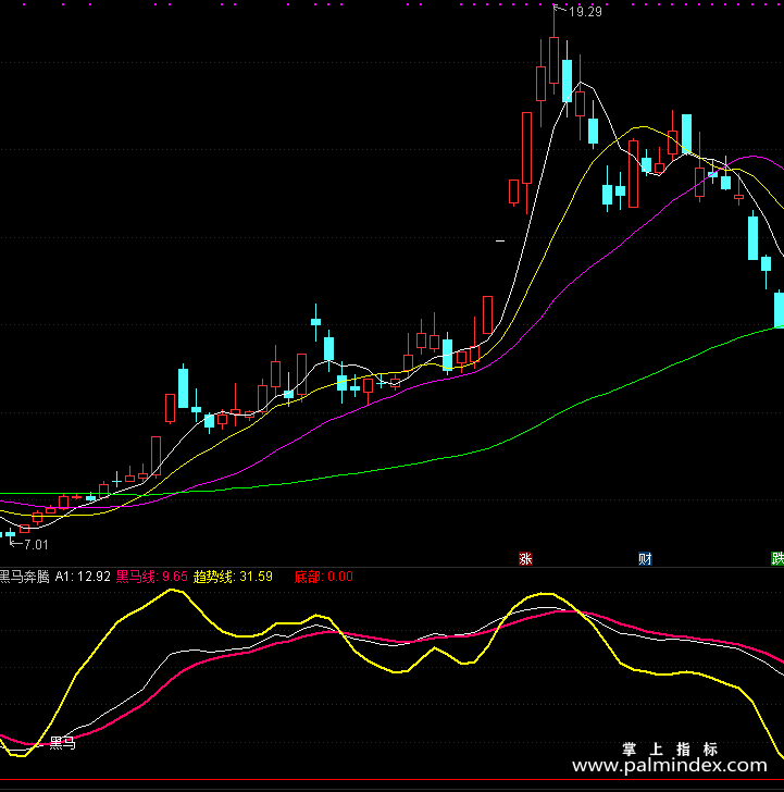 【通达信指标】黑马奔腾-副图指标公式（T165）