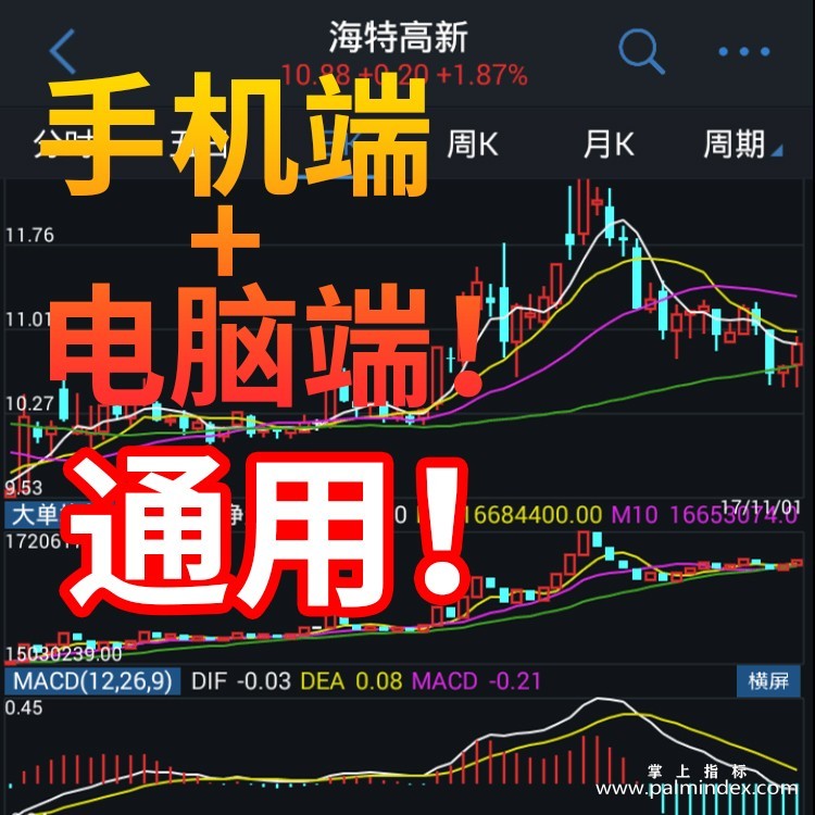 【通达信指标】大单均线-资金量能型副图指标公式