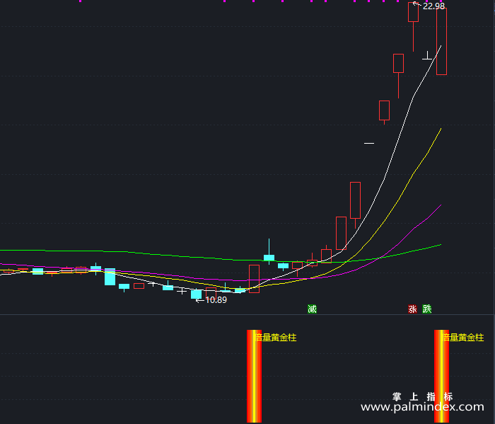 【通达信指标】倍量黄金柱-副图指标公式