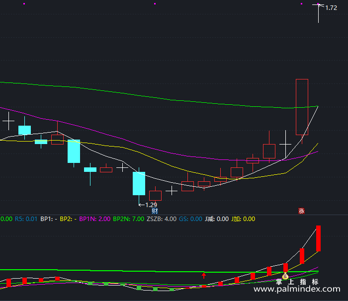 【通达信指标】黑马有形-副图指标公式