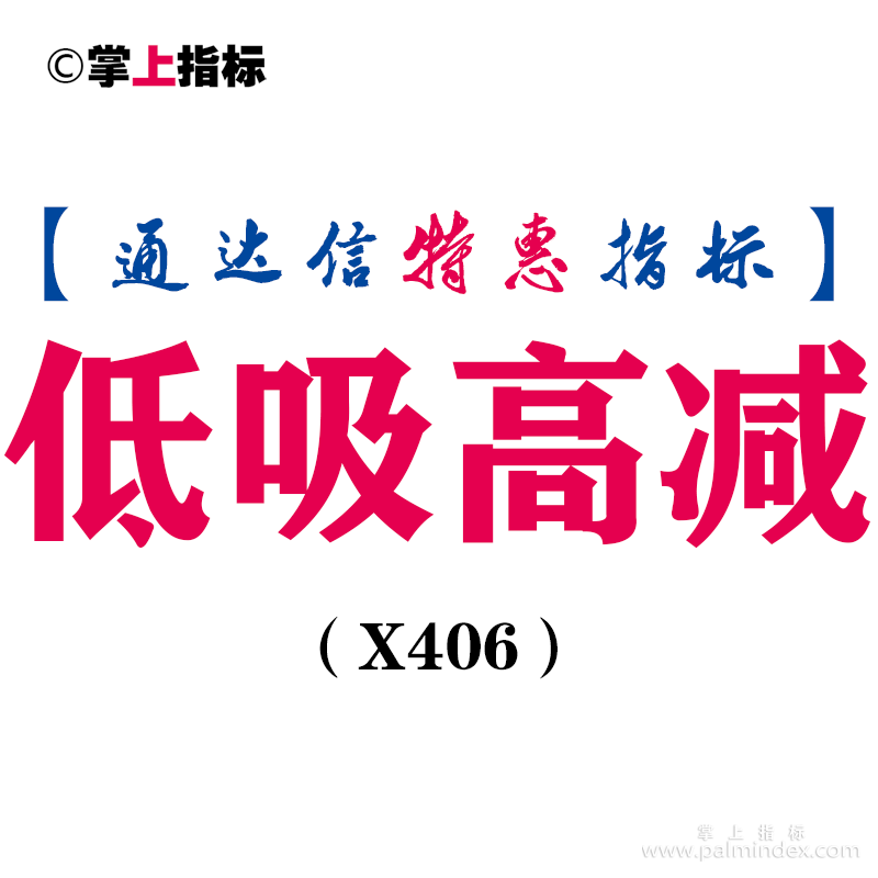 【通达信指标】低吸高减-副图指标公式（X406）