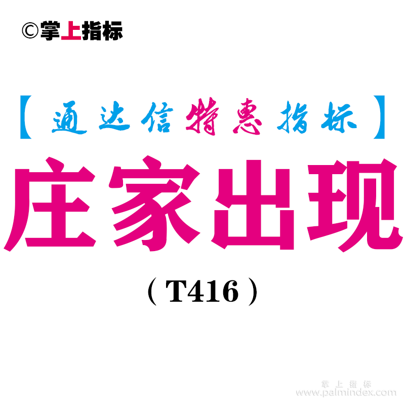 【通达信指标】庄家出现-副图指标公式（T416）