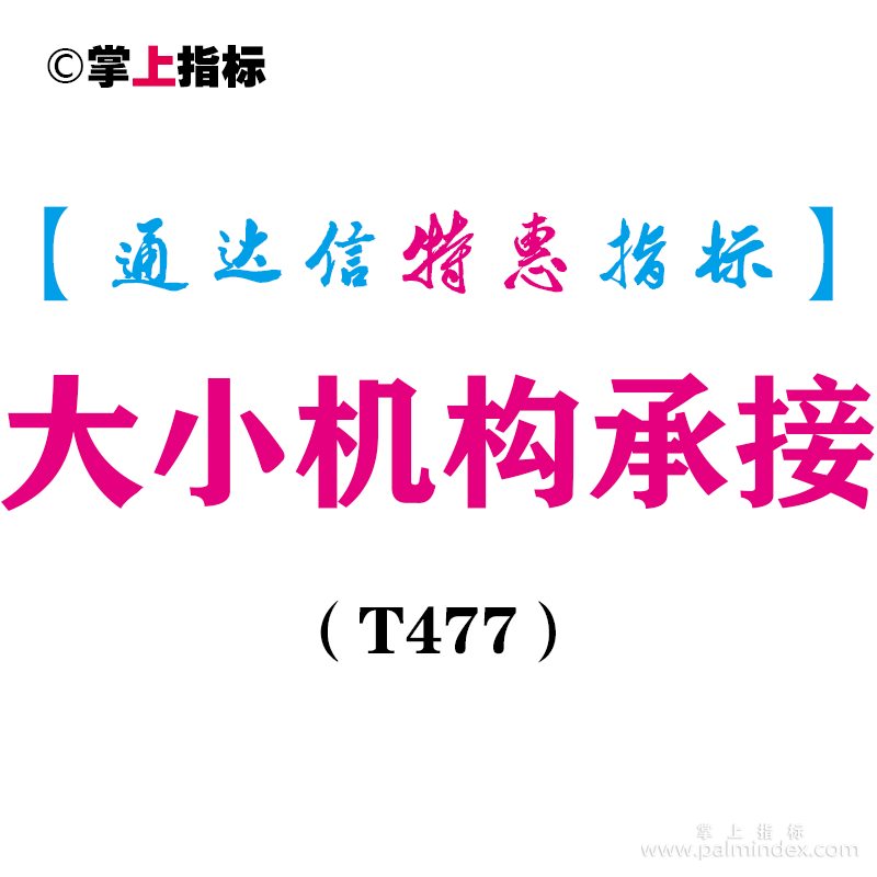 【通达信指标】大小机构承接-副图指标公式（T477）
