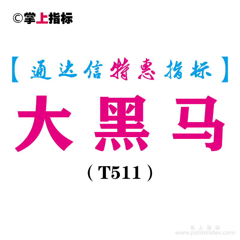 【通达信指标】大黑马-副图指标公式（T511）