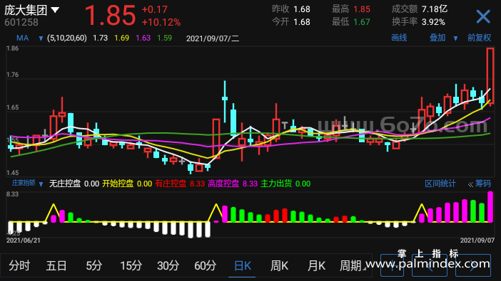 【通达信指标】庄家抬轿-副图指标公式（T925）