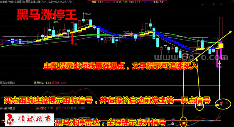 【通达信指标】黑马涨停王-主副图指标公式