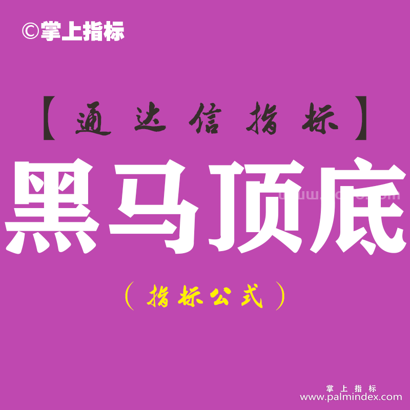 【通达信指标】黑马顶底-副图指标公式