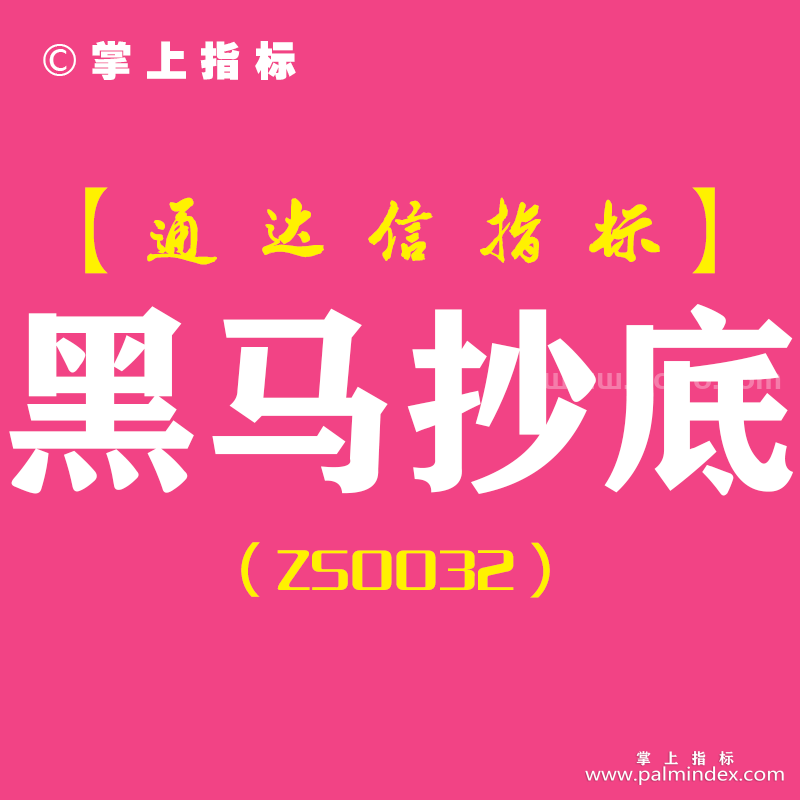 [ZS0032]黑马抄底-通达信副图指标公式