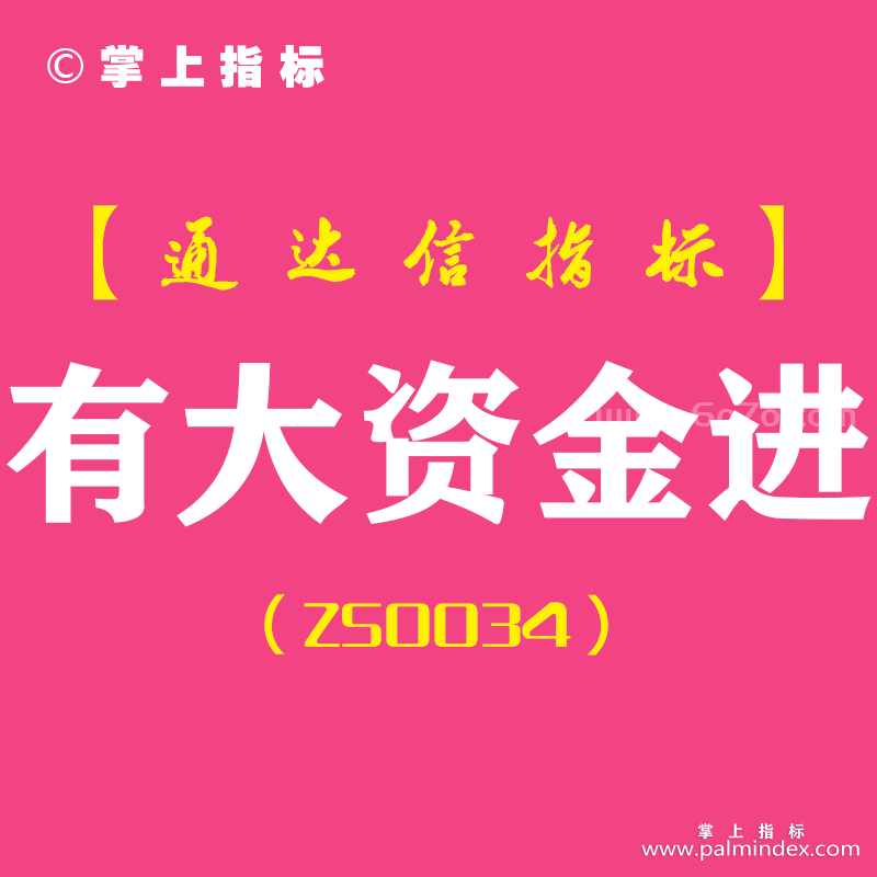 [ZS0034]有大资金进-通达信副图指标公式