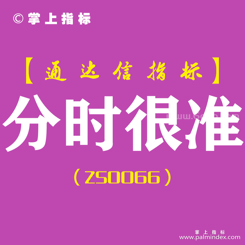 [ZS0066]分时很准-通达信副图指标公式（含手机版）