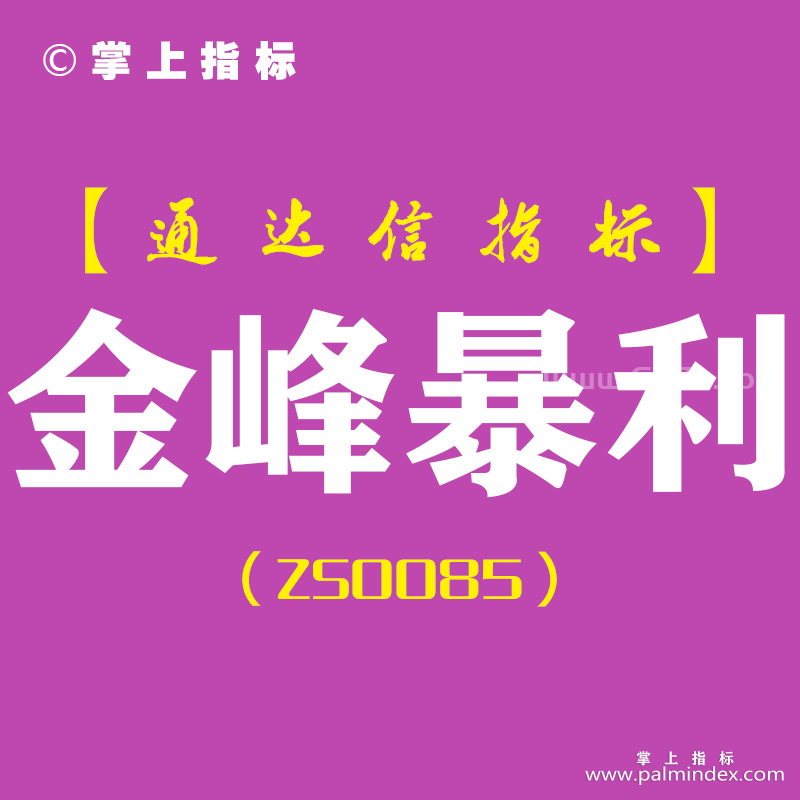 [ZS0085]金峰暴利-通达信副图指标公式-含手机版