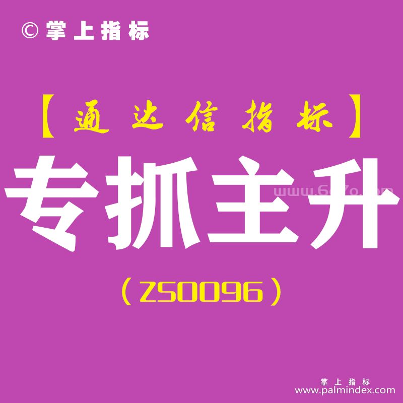 [ZS0096]专抓主升-通达信主图指标公式-含手机版