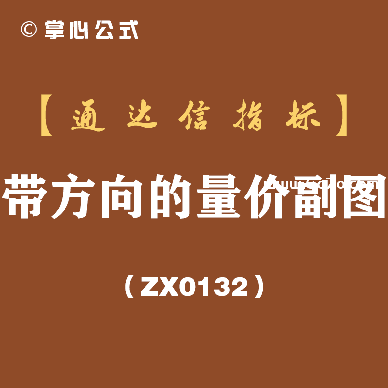 [ZX0132]带方向的量价副图-通达信指标公式