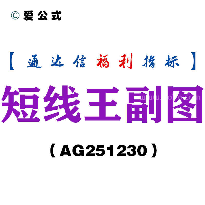[AG251230]短线王副图－通达信指标源码分享