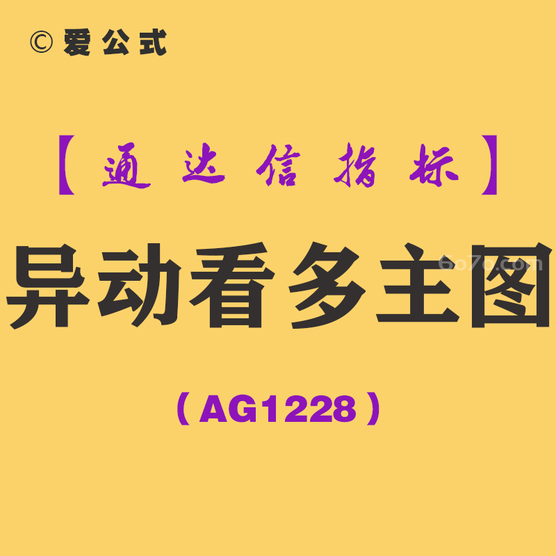 [AG1228]异动看多主图-通达信指标公式